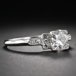 .75 Carat GIA - G VVS2 Art Deco Engagement Ring
