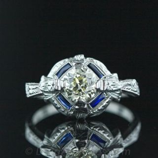 .75-Carat-Old-Mine-Cut-Art-Deco-Diamond-Ring-Main-View