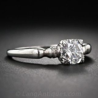 .76 Carat Diamond and Palladium Solitaire Engagement Ring