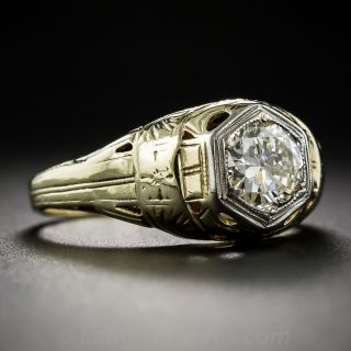 .76 Carat Diamond Art Deco Ring