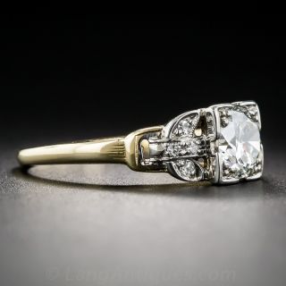 Mid-Century .76 Carat Diamond Engagement Ring