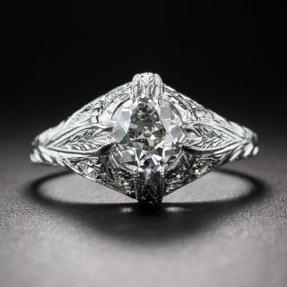 .77  Carat Art Deco Diamond Engagement Ring