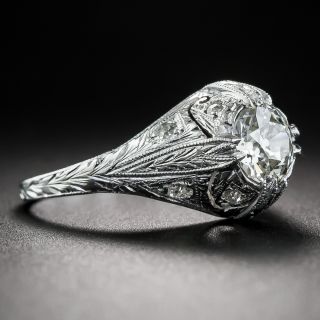 .77  Carat Art Deco Diamond Engagement Ring