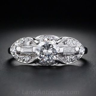 .77 Carat Diamond Vintage Engagement Ring