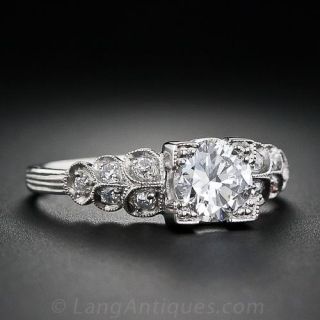 .78 Carat Art Deco Style Diamond Engagement Ring