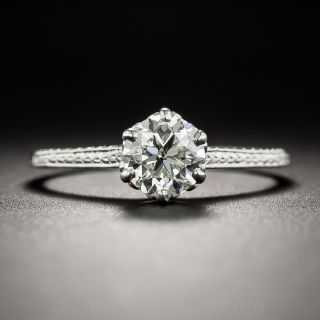.78 Carat Diamond Art Deco Solitaire Engagement Ring