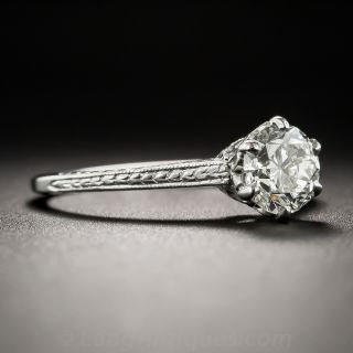 .78 Carat Diamond Art Deco Solitaire Engagement Ring