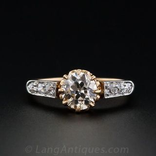 .78 Carat Fancy Brown Antique Diamond Engagement Ring - 1