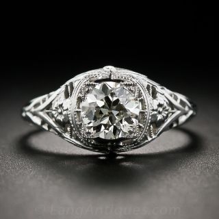 .78 Carat Filigree Diamond Engagement Ring