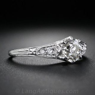 .79  Carat Diamond Edwardian Engagement Ring