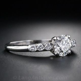 .79 Carat Diamond Late Art Deco Engagement Ring