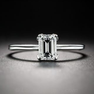 .79 Carat Emerald-Cut Diamond Engagement Ring