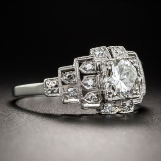 .79  Diamond Art Deco Engagement Ring
