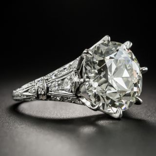 8.85 Carat European-Cut Diamond Ring - GIA N VS2