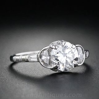 .80 Carat Art Deco Diamond Engagement Ring