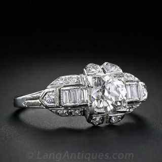 .80 Carat Art Deco Diamond Ring