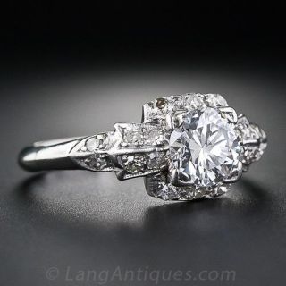 .80 Carat Diamond Art Deco Engagement Ring