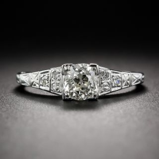 .80 Carat Diamond Art Deco Engagement Ring