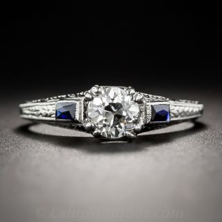 .80 Carat Diamond Art Deco Solitaire Engagement Ring