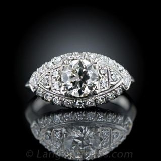 Art Deco Diamond Engagement Ring 