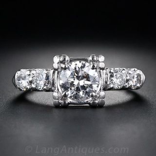 .80 Carat Diamond Engagement Ring, Circa 1950's