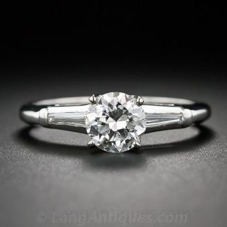 .80 Carat GIA H-VS2 Mid-Century Vintage Engagement Ring