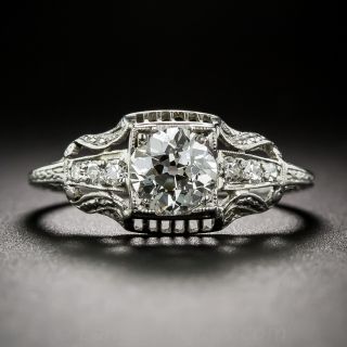 .80 Carat GIA: I-VS1 Diamond Art Deco Engagement Ring