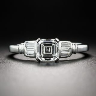 .80 Carat Square Asscher-Cut Diamond Ring GIA G/SI1