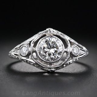 .80 Carat Vintage Diamond Engagement Ring