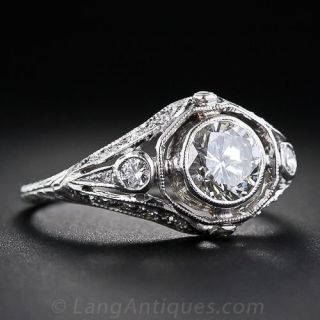 .80 Carat Vintage Diamond Engagement Ring