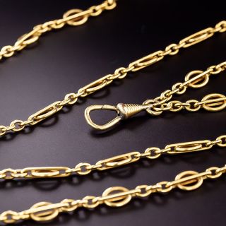 80-Inch Vintage Chain Necklace - 0