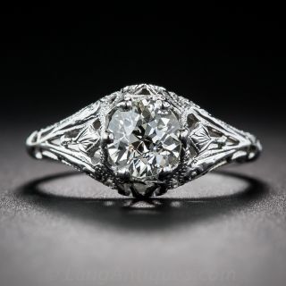 .81 Carat Diamond Art Deco Engagement Ring