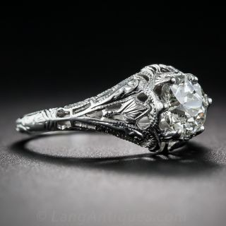 .81 Carat Diamond Art Deco Engagement Ring
