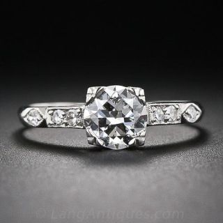 .81 Carat Diamond Art Deco Engagement Ring