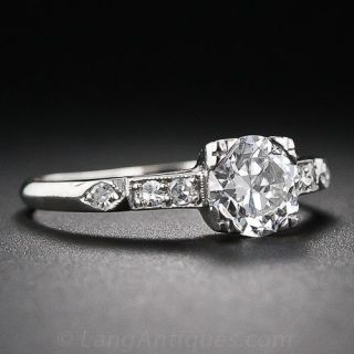 .81 Carat Diamond Art Deco Engagement Ring