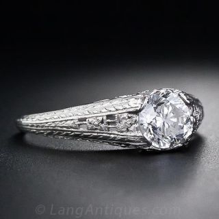 .82 Carat European-Cut  Antique Diamond Ring