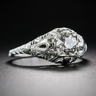 .83 Carat Diamond Art Deco Engagement Ring
