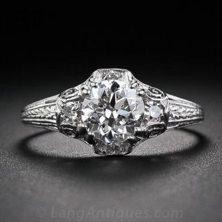 .83 Carat Vintage Diamond Engagement Ring