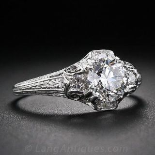 .83 Carat Vintage Diamond Engagement Ring