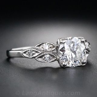 .83 Carat Vintage Diamond Engagement  Ring 