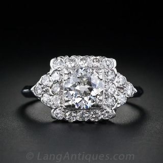 .84 Carat Center Estate Diamond Engagement Ring