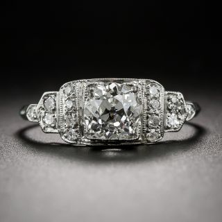 .84 Carat Old Mine-Cut Diamond GIA: G-VS2 Art Deco Engagement Ring