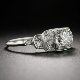 .84 Carat Old Mine-Cut Diamond GIA: G-VS2 Art Deco Engagement Ring