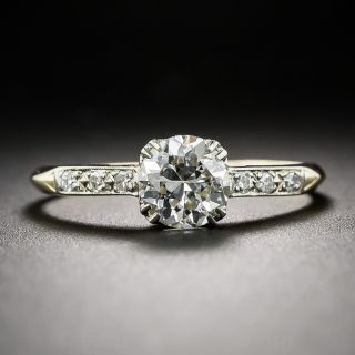 .84 Carat Two-Tone Vintage Diamond Engagement Ring