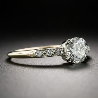 .84 Carat Two-Tone Vintage Diamond Engagement Ring