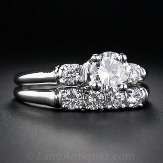 .85 Carat Center Diamond Traditional Wedding Set