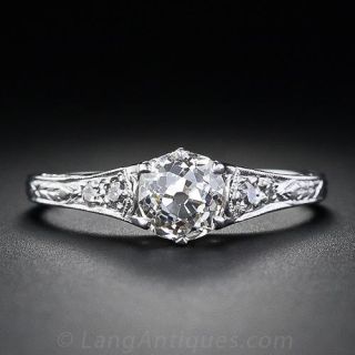 .85 Carat  Diamond Edwardian Engagement Ring - 2