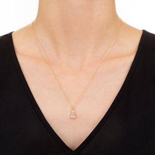 .85 Carat Natural Fancy Brown Emerald-Cut Diamond Pendant - GIA