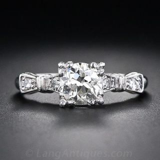 .85 Carat Vintage Diamond Engagement Ring 