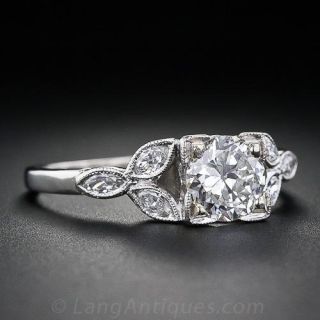 .85 Carat Vintage Diamond Engagement Ring 
